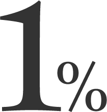 1%